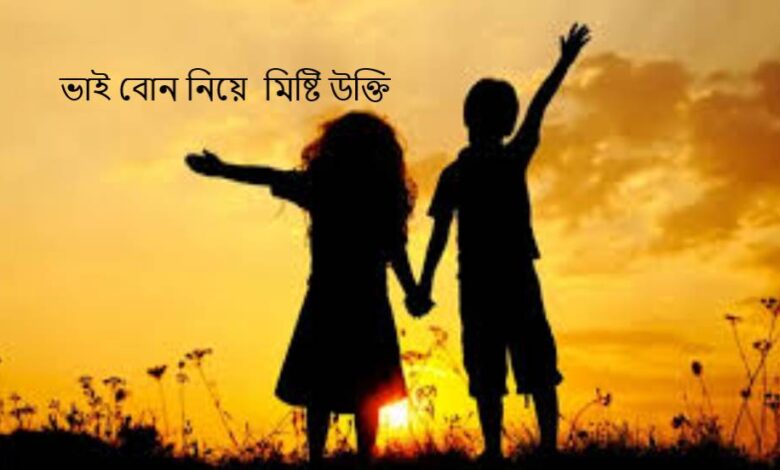 ভাই বোন নিয়ে ১০০+ মিষ্টি উক্তি