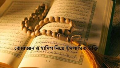 কোরআন ও হাদিস নিয়ে ইসলামিক উক্তি