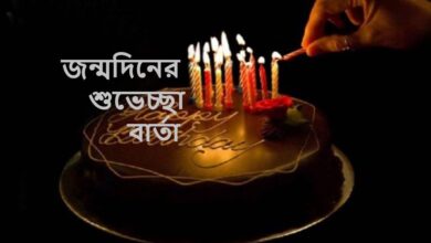 জন্মদিনের শুভেচ্ছা বার্তা