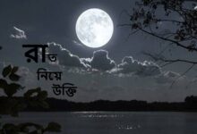 রাত নিয়ে উক্তি
