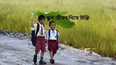 স্কুল জীবন নিয়ে উক্তি