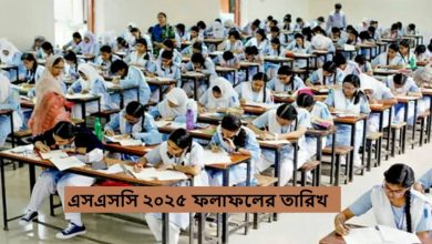 এসএসসি ২০২৫ ফলাফলের তারিখ