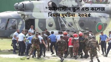 মাইলস্টোন স্কুল এন্ড কলেজ যুদ্ধ বিমান দুর্ঘটনা ২০২৫. Milestone School and College Plane Crash.